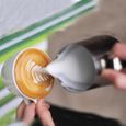 Lait Cruches,Pichet inox pichet à café pichet à mousse de lait tirer la tasse à fleur Cappuccino Pot à lait tasse - Type 100ml-1