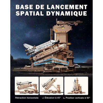 ROBOTIME Puzzle 3D en bois de navette spatiale pour adultes, kits de