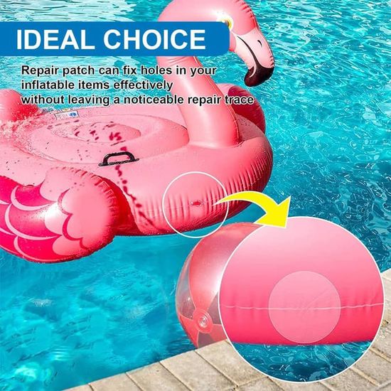 Kit Réparation Piscine Gonflable YCVSKY - 20 Rustines PVC Autocollantes Pour Spa, Canapé, Bateau