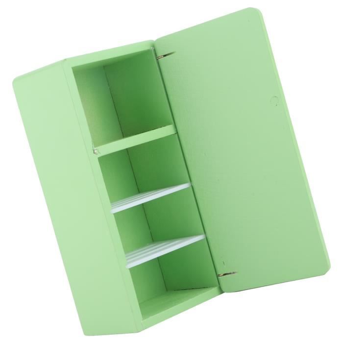 JAWSEU Mini Réfrigérateur 1/12 Pour Maison De Poupée – 17 Accessoires Alimentaires Inclus – Cuisine Miniature Déco Et Jeu – Cadeau Enfant