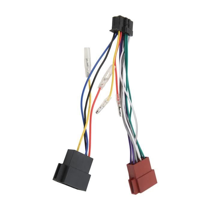 Faisceau ISO Pour Autoradio Toyota/Lexus - Adaptateur De Prise 12V - Compatible Highlander, Camry, Corolla, RAV4 (1998-2016)