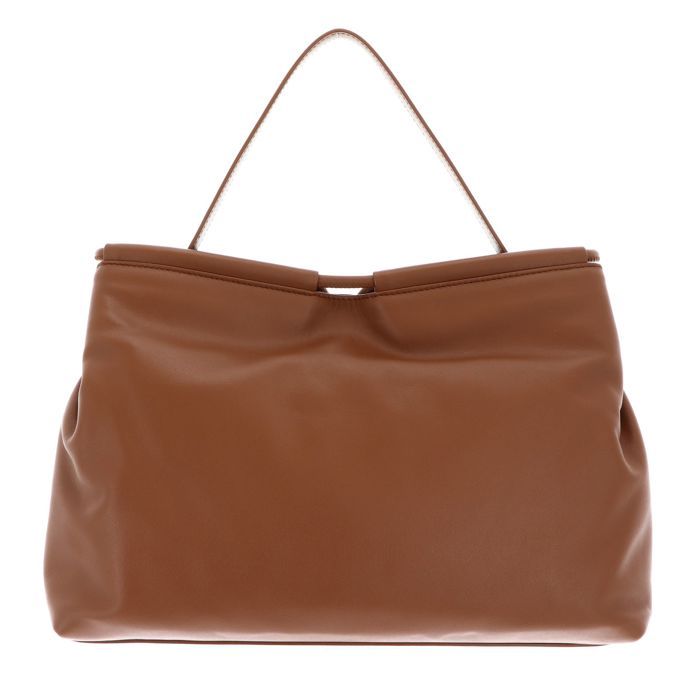 Sac à Main Coccinelle En Cuir Marron - Taille Moyenne - Occasion Très Bon état