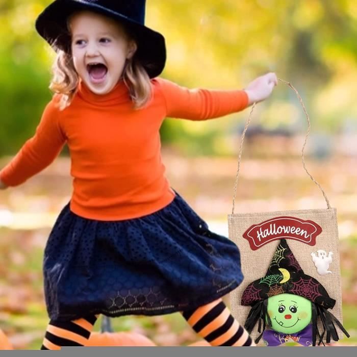 Sac a bonbons Halloween Sac fourre tout Citrouille Sac cadeau pour enfants Decoration d interieur 526 Cdiscount Maison