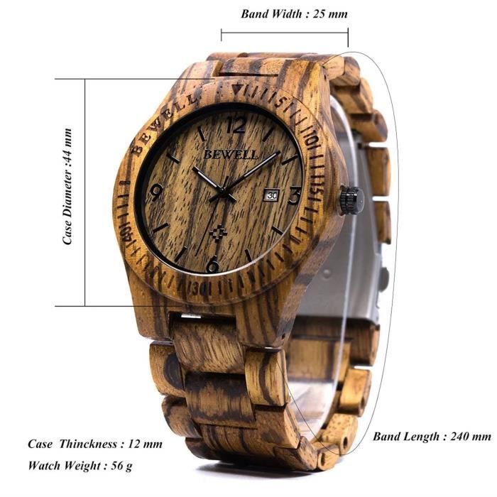 Montre sale hypoallergénique homme