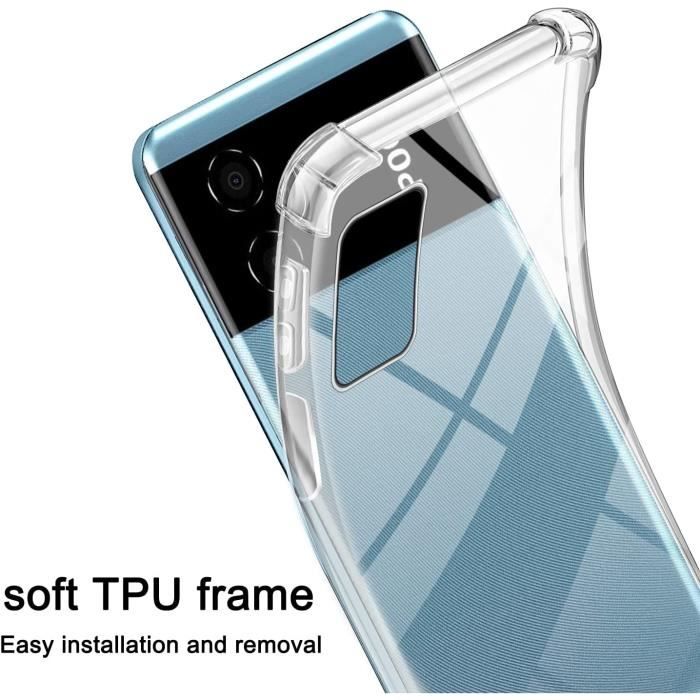 Coque Silicone + Verre Trempé Pour Poco M4 Pro 5G – Protection Transparente Et Renforcée