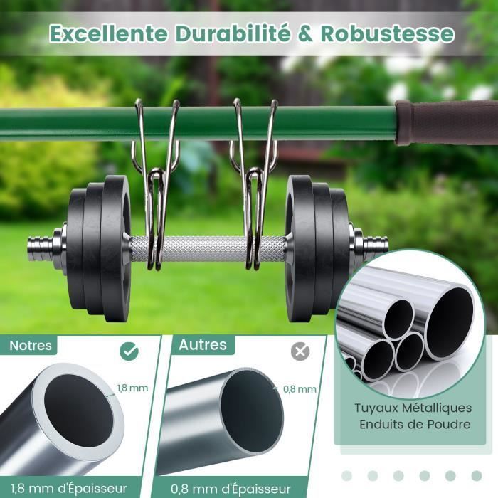 Colwelt Râteau De Nivellement De Pelouse De 78,7 Cm, Râteau De Nivellement Lourd Pour Pelouse Avec Poignée Ergonomique Incurvée De 183 Cm, Long Manche, Outil De Nivellement Du Sol, Outil De