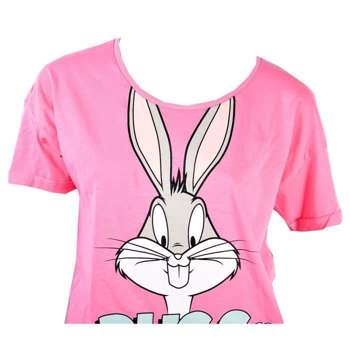 Pyjama Femme LOONEY TUNES EV3526 ROSE BUGS BUNNY