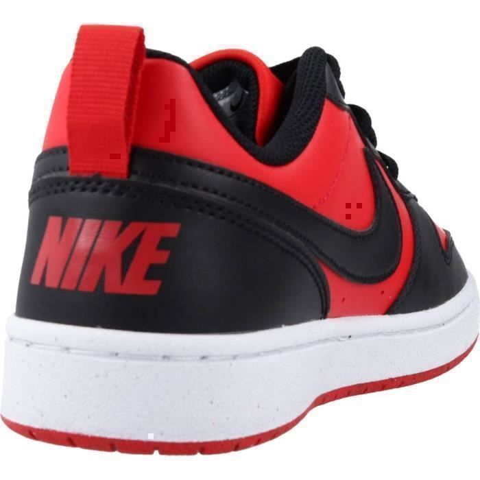 Baskets Enfant Nike Court Borough Low Recraft Rouge