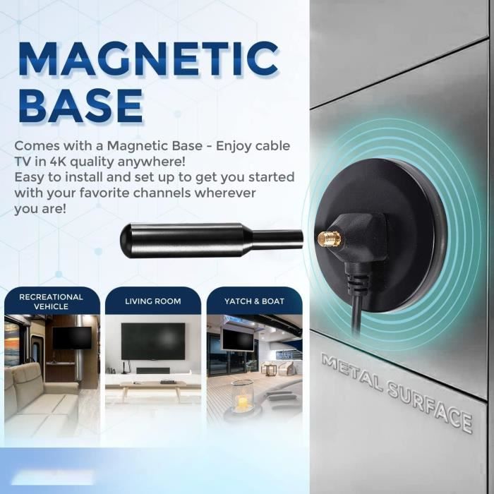Upgrade Antenne TV, Antenne TV Intérieure Puissante TNT HD,Antenne