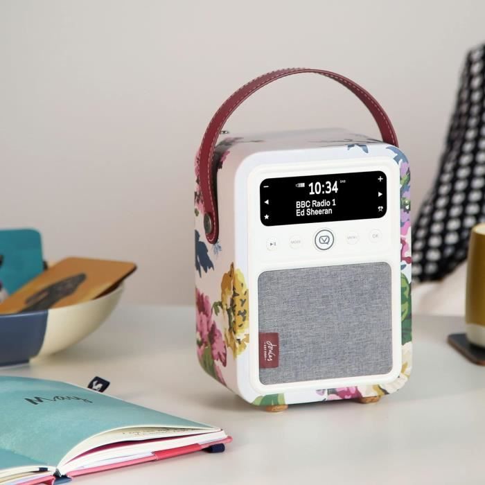 Radio Portatile VQ Monty DAB+/FM - Bluetooth, Sveglia, Alimentazione Batteria/Rete, Noce - Foto 2