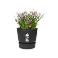 ELHO Pot de fleurs rond Greenville 25 - Extérieur - Ø 24,48 x H 23,31 cm - Vivre noir-3