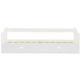 Cadre de lit extensible OVONNI - 8447•NICE - 90x200 cm - Blanc - Design Moderne-3