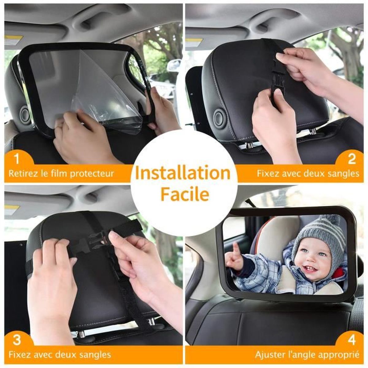 360 Rotatif Miroir Retroviseur De Surveillance Pour Siege Auto Bebe Surveillez Bebe Dos A La Route Sieges Auto Et Accessoires Accessoires 360 Rotatif Miroir Retroviseur De Surveillance Pour Siege Auto Bebe Surveillez Bebe Dos A La Route Sieges Auto Et Accessoires Accessoires