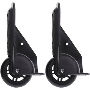 Lot De 4 Roues De Remplacement Pour Valise - Roulettes Pivotantes ABS Anti-choc - Diamètre 6cm - Installation Facile