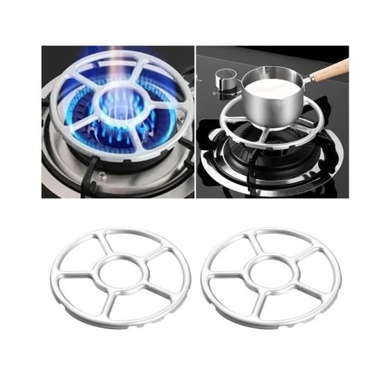 Anneau Support Wok Et Casserole Moka En Fonte - Réducteur 2-en-1 Pour Cuisinière à Gaz 4 Ou 5 Griffes