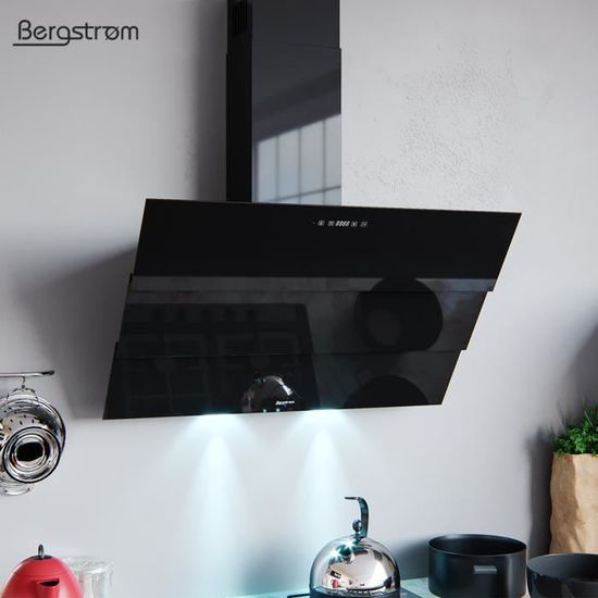 hotte aspirante bergstrom rollo avec hotte inclinee telecommandee cdiscount electromenager