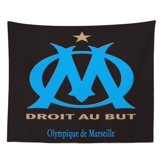 Tapisserie Tenture Murale Football Om Olympique De Marseille Impression Numerique Polyester 180x230cm Personnalisable Cdiscount Maison
