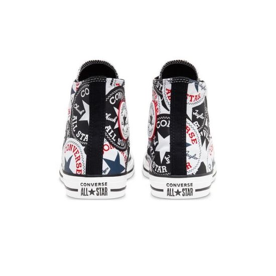 converse blanche trait noir