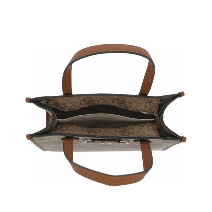 Sac à main GUESS Izzy Compartiments Taupe Marron 100
