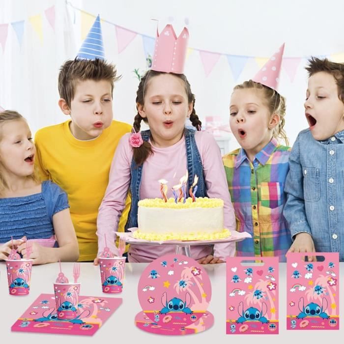 Lgqhce Lilo-stitch Vaisselle Fête Stitch Enfants D anniversaire