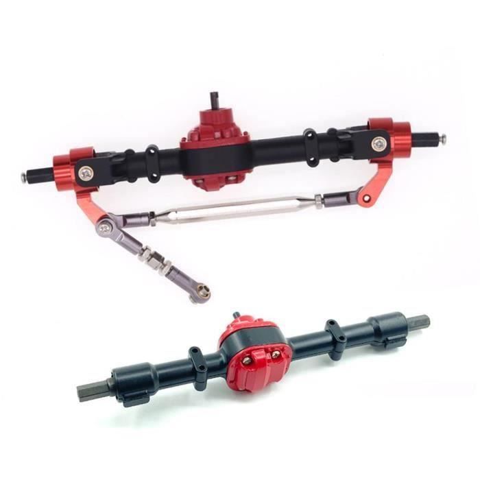 Essieu Et Arrière Métal Hztuang Pour MN D90 D91 D96 D99S - Pièces RC 1/12 Noir