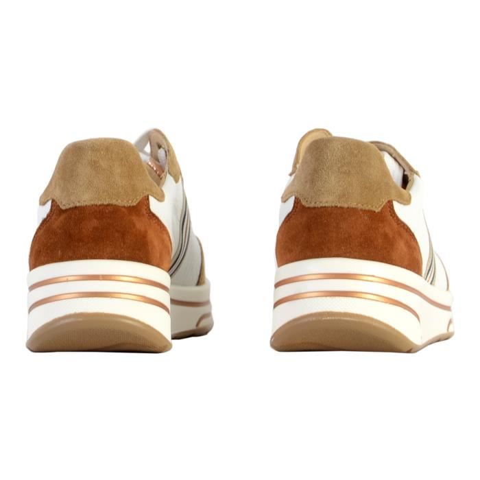 Basket Cuir Ara Sapporo ARA Femme Blanc Cuir Lacets