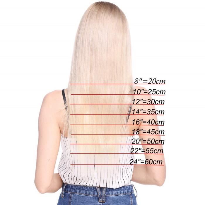 30 Bandes Extensions Capillaires Adhésives - Longueur 45 Cm - Blond - Neuf Avec étiquettes