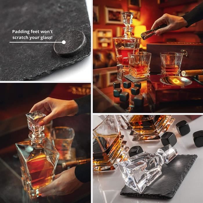 Coffret Whisky Cadeau – Verres, Glacon Pierre Reutilisable