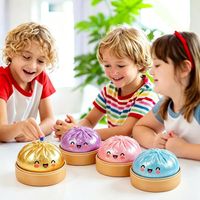 Dumpling Stress Balls, 4 pièces Dumpling Jouet Sensoriel Balle, Squishy De Boulettes, Squishy Ravioli Jouet, Dumpling Squishy Toy - Jeux - Jouets
