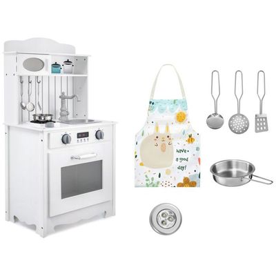 Mamabrum Cuisine en bois pour enfants 3+, ensemble de cuisine pour enfants avec