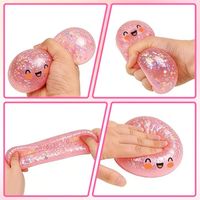 Dumpling Stress Balls – Boulettes à Presser Sensorielles – Avec Paillettes – Soulagement Du Stress – Cadeau Pour Enfants Et Adultes