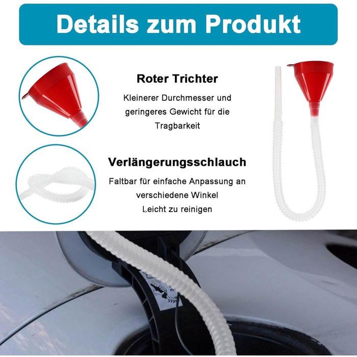 Entonnoir long Fin,Entonnoir de remplissage,entonnoir à carburant, 2 Pack Entonnoir long entonnoir à huile moteur à essence additif moto ferme ,29CM | Leroy Merlin