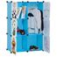 Langria Armoire De Rangement Enfant 6 Cubes En Plastique Etagere