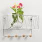 Etagere Murale En Metal Avec Crochet En Bois Decoration Maison