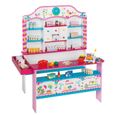 ROBA Marchande "Candy Shop" en Bois + Caisse Électronique et Accessoires - Multicolore-0