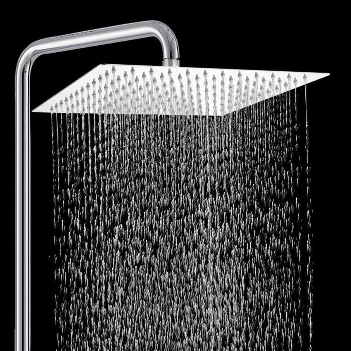 Ridgeyard 12" 30cm Pomme de Douche, Carrée Pommeau de Douche en Acier