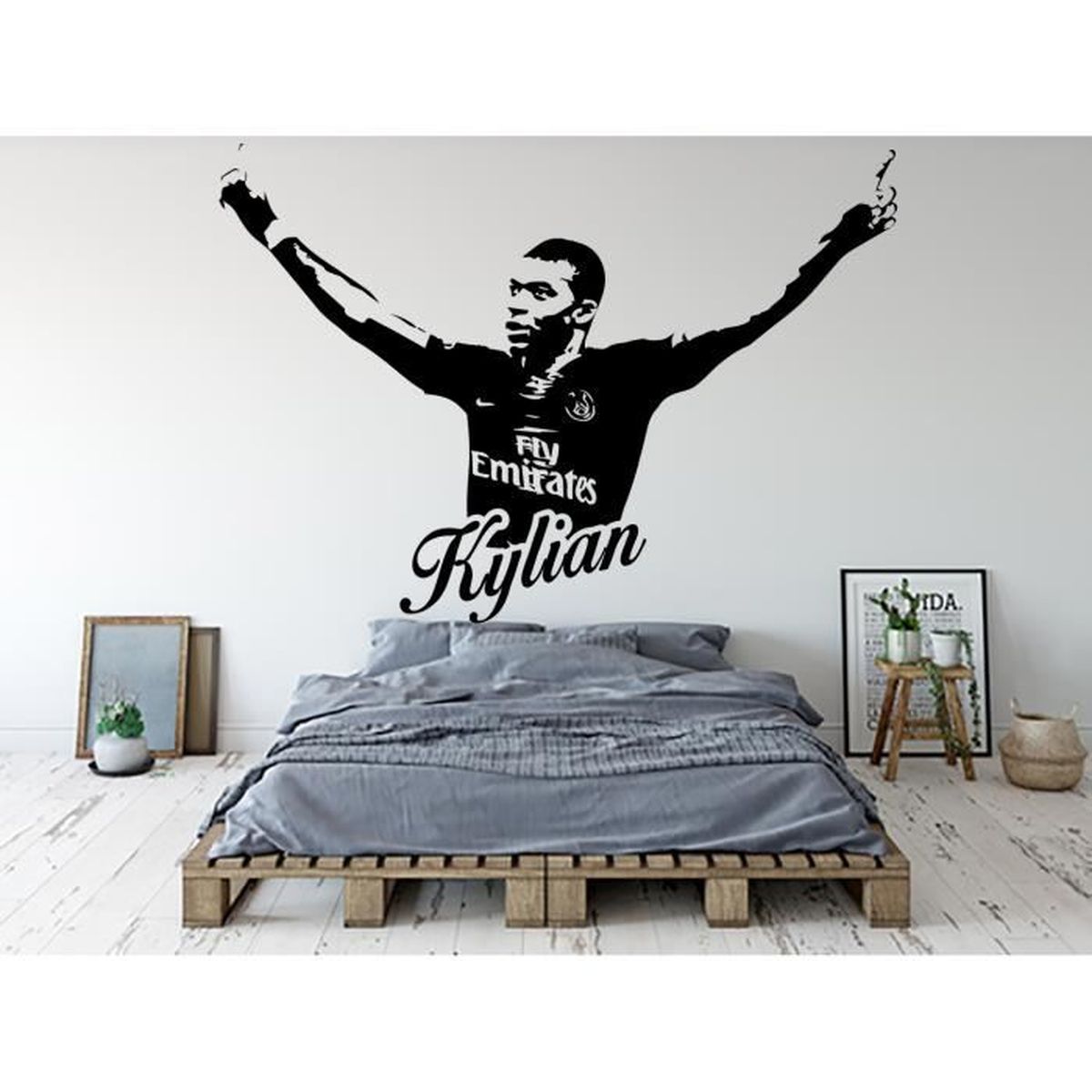 Kylian Mbappe Sticker Mural Sticker Autocollant Mural Deco