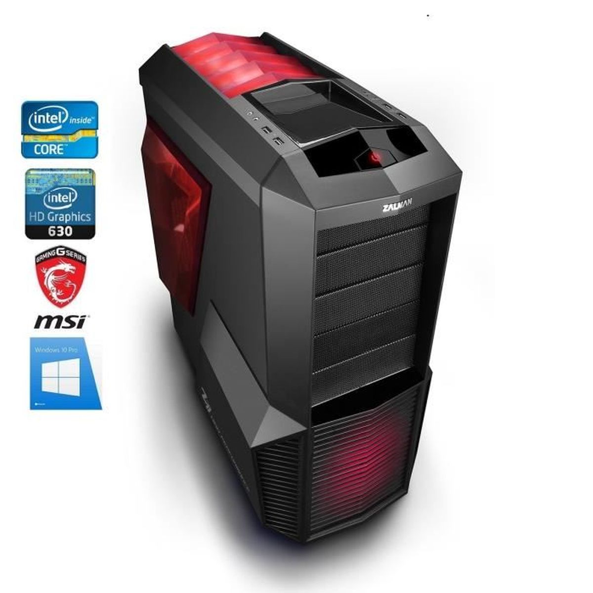 Pc Bureau I7 7700 16go Ram Ssd 240go Dd 2000go Wifi Zalman Z11 Plus Hf1 Windows 10 Ordinateur Prix Pas Cher Cdiscount