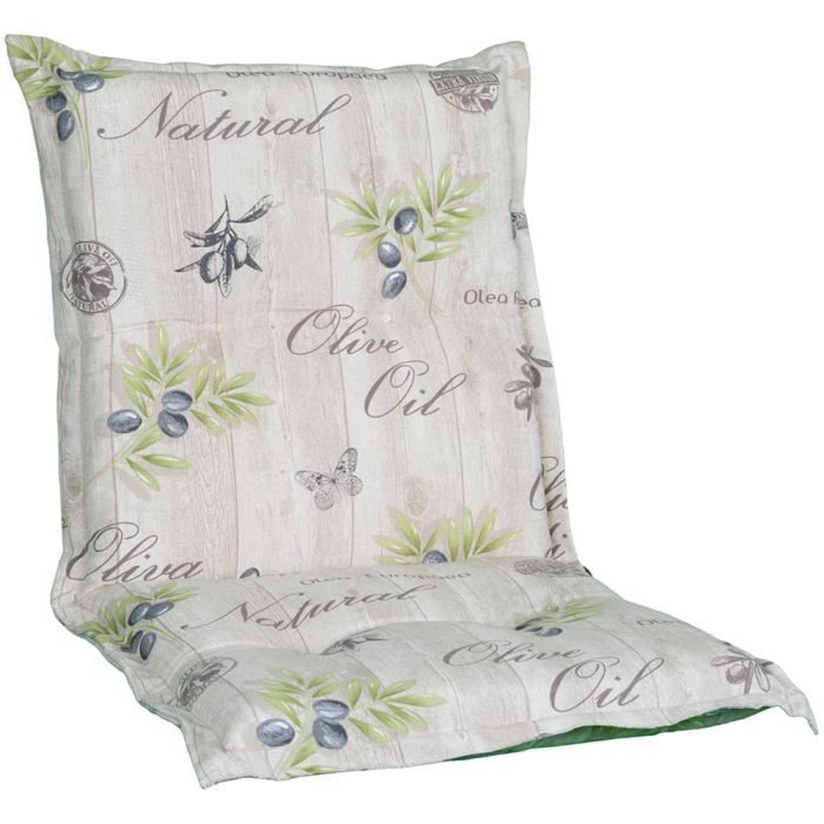 4x Coussins pour chaises d'extérieur Dossier Bas "Nizza" 100x52x7 cm