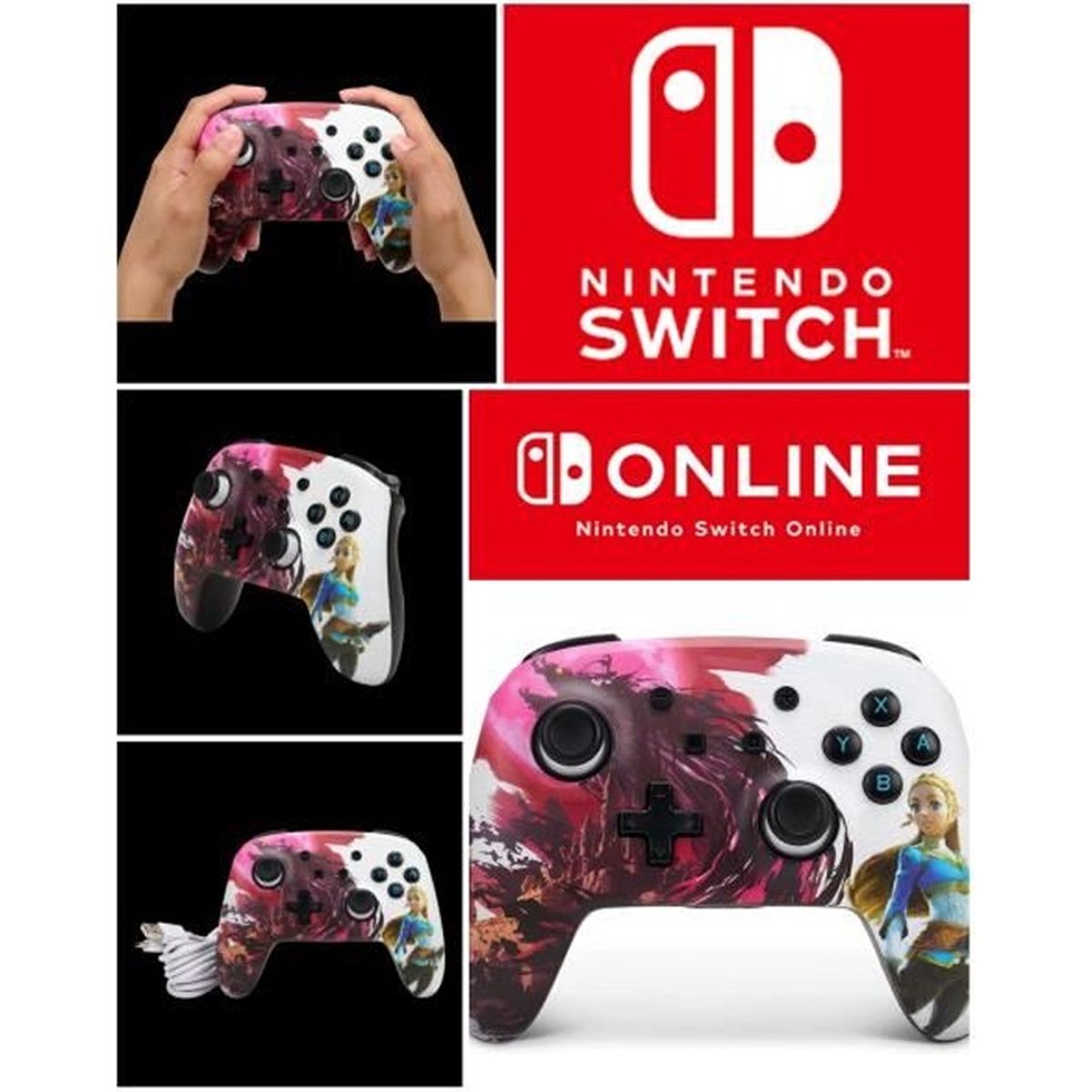 Zelda Nintendo Switch Lite Manette Nintendo Switch - Lite Bluetooth sans fil BLOOD MOON Zelda Nintendo  Switch - Cdiscount Informatique