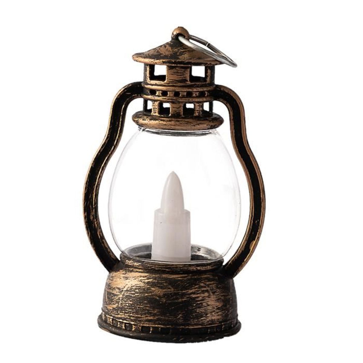 Lot De 12 Lanternes Bougies LED DAGORD - 8x4.5cm - Sans Flamme Pour Décoration Extérieure - Avec Piles Incluses