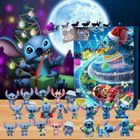 JORMFTTE Calendrier de l'Avent Stitch Noël 2024, Cadeau Surprise pour Enfants