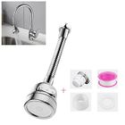 BRAND Nifogo Robinet rotatif 360 portable,Filtre de Buse Tête de Robinet Filtre, 3 Modes Réglable,Dispositif d'économie d'eau(Argent)