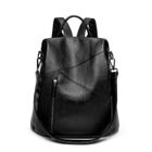 Sac à dos en cuir pour femme PU Antivol et étanche VITATA - Noir - 30X16X32cm - 0.78kg