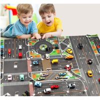 Ensemble de jouets - ECELEN - Carte routière du tapis de jeu pour bébé - 130*100CM - Multicolore - Plastique