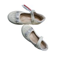 Ballerines Fille - Chaussures Cuir PU Beige - Noeud et Strass - Tailles 25 à 30