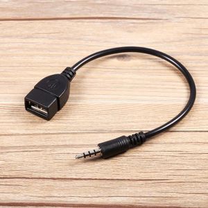 Câble Adaptateur Écouteurs Jack 3.5 Femelle À Micro USB 90 Degrés Mâle