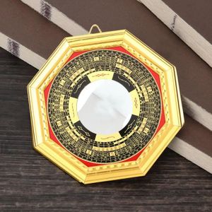 strety Miroir en Alliage Feng Shui Miroir Chinois Bagua Miroir Grand Charme concave Pièces Anciennes pour Inviter de largent et des richesses au trésor Fort heureusement 7.9 
