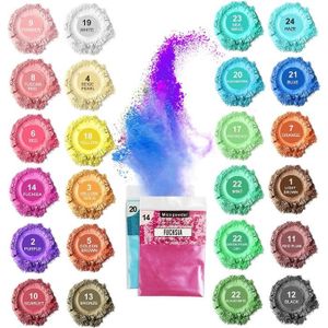 14 Couleurs Bain Bombe Perle Slime Coloriage Mica Poudre Savon Dye  Maquillage