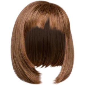 PERRUQUE - POSTICHE Tissage Bresilienne Naturel Perruque Perruque Femme Cheveux Longs Boucle Intérieure Clavicule Couverture De Cheveux Réglable [Y5692]